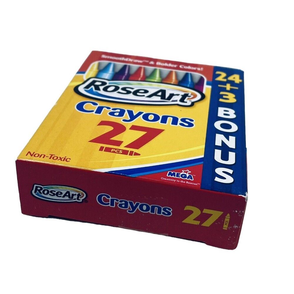 RoseArt Mega Crayons Bonus 27  Smooth Draw Color Discontinued Rose Art - Picture 13 of 14